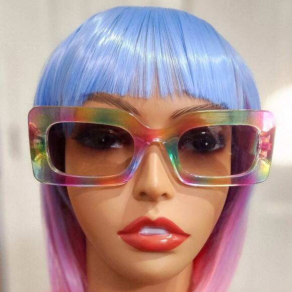 Sunglasses Women Multicolor Frame with Pink Case - Picture 2 of 7